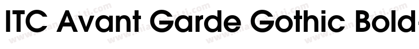 ITC Avant Garde Gothic Bold字体转换